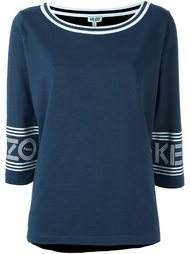 футболка с вырезом-лодочка Kenzo