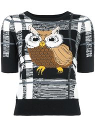 трикотажная блузка 'owl' Alice+Olivia