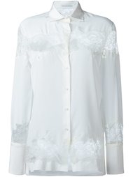 рубашка с кружевными панелями Ermanno Scervino