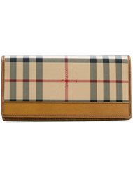 длинный кошелек в клетку Burberry