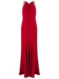 v-neck long dress Reinaldo Lourenço