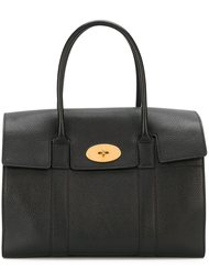 средняя сумка-тоут с золотистой фурнитурой Mulberry