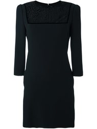 платье с кружевной вставкой Alexander McQueen