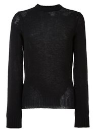 свитер с рваными деталями Maison Margiela