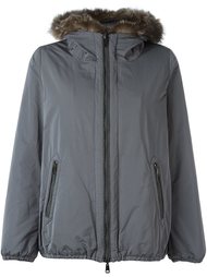 куртка с капюшоном с меховой оторочкой Brunello Cucinelli