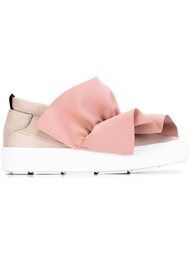кеды-слипон с оборками MSGM