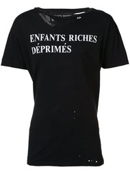 футболка с потертой отделкой Enfants Riches Deprimes