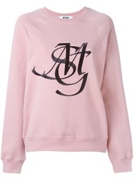толстовка с вышивкой  MSGM