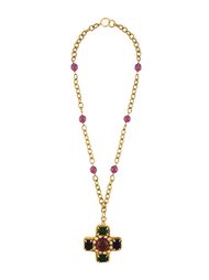 колье с подвеской в форме креста Chanel Vintage