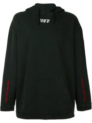 толстовка с капюшоном  'Cut Off'  Off-White
