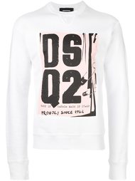 толстовка с принтом логотипом  Dsquared2