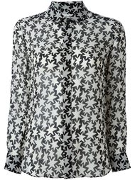 полупрозрачная рубашка  Saint Laurent