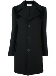 пальто с контрастными панелями Saint Laurent