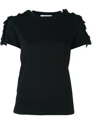 футболка с оборками на рукавах MSGM