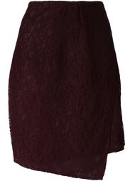 кружевная юбка с запахом Carven