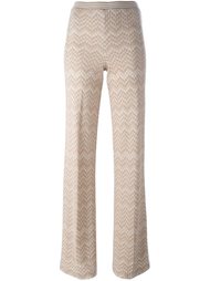 вязаные брюки с узором зигзаг  Missoni