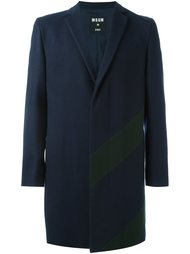 однобортное пальто MSGM