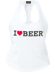майка с принтом I love beer Dsquared2