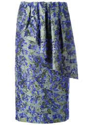 драпированная юбка с цветочным узором Jourden