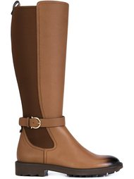 сапоги на низком каблуке Salvatore Ferragamo