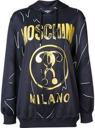 толстовка с капюшоном и логотипом Moschino