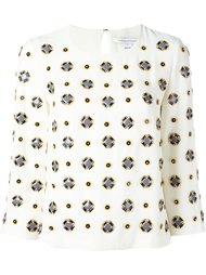 блузка с геометрическим узором Diane Von Furstenberg