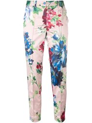 укороченные брюки с цветочным узором Blumarine