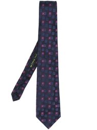 галстук с цветочной вышивкой Etro