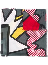 шарф с принтом логотипа  Moschino