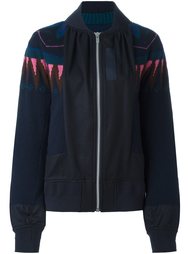 вязаная куртка бомбер Sacai