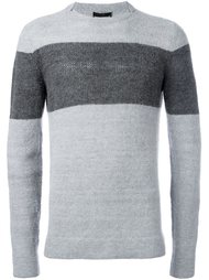 джемпер дизайна колор-блок Emporio Armani