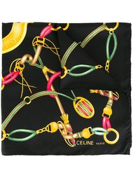 шарф с принтом колье  Céline Vintage