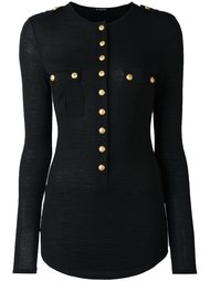 топ с длинными рукавами Balmain