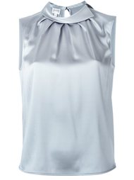 блузка с драпировкой без рукавов Armani Collezioni
