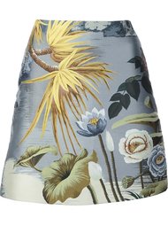 мини-юбка с цветочным принтом Adam Lippes