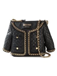 сумка на плечо с золотистыми деталями Moschino