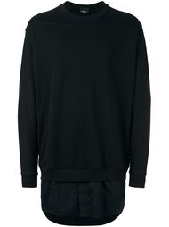 толстовка с подолом от рубашки  3.1 Phillip Lim