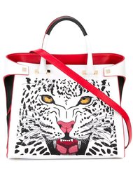 сумка-тоут с принтом леопарда  Giancarlo Petriglia