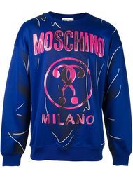 толстовка с принтом вопросительных знаков  Moschino
