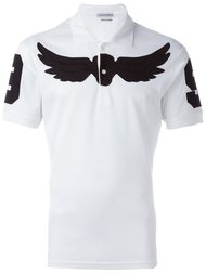 футболка-поло с принтом крыльев Alexander McQueen