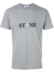 футболка с принтом-логотипом Stone Island