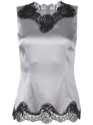 топ с кружевной вставкой  Dolce &amp; Gabbana