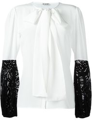 блузка с завязками на горловине Emanuel Ungaro