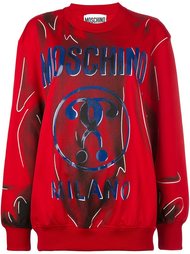 толстовка с логотипом  Moschino