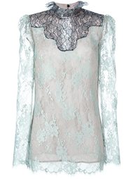кружевной прозрачный топ Lanvin