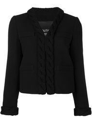 пиджак с трикотажной окантовкой Boutique Moschino