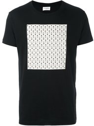 футболка с принтом квадрата  Saint Laurent