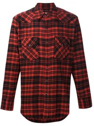 рубашка в клетку Saint Laurent
