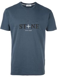футболка с принтом-логотипом Stone Island
