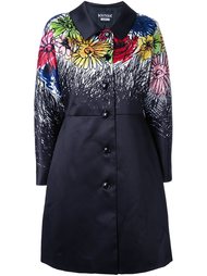 пальто с цветочным принтом   Boutique Moschino